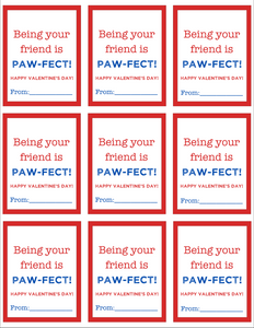 FREE PAW-FECT Valentine's Printable Download