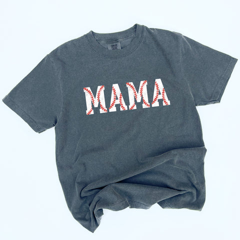 Baseball Stitches Mama© Comfort Colors Tee